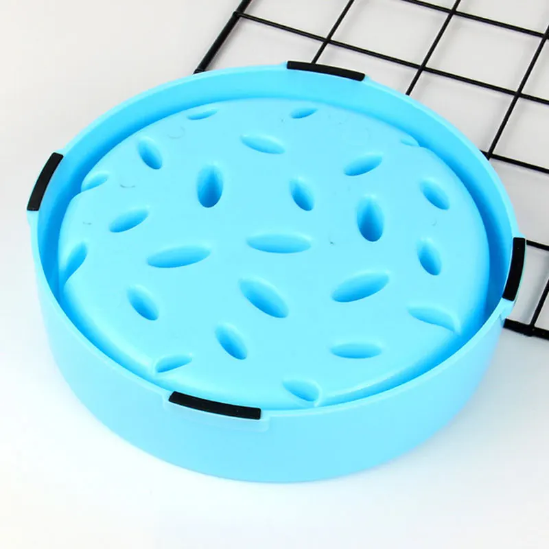 Прочная пластиковая миска для медленной еды домашних животных нескользящая