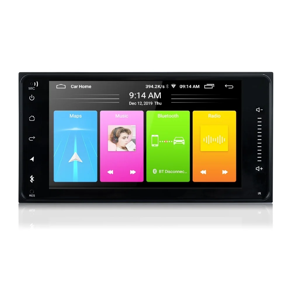 

7 Inch 2 din Android 9 Radio GPS Car Multimedia Player 2Din Universal for Toyota VIOS CAMRY COROLLA RAV4