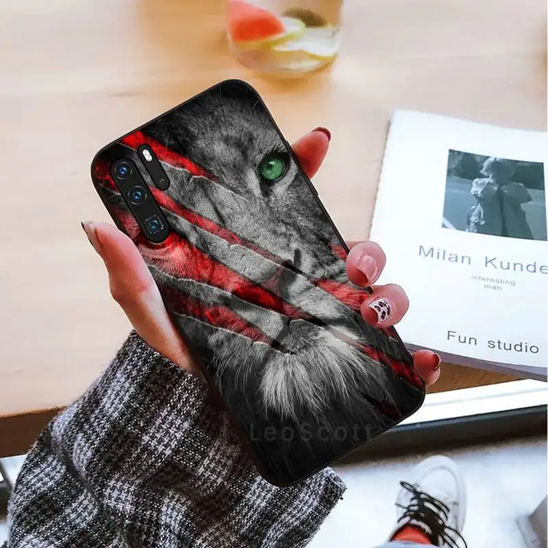 

Tiger Leopard Lion Phone Case For Huawei honor Mate mate P 10 9X 10i 20 30 40 y7 lite pro p smart 2019