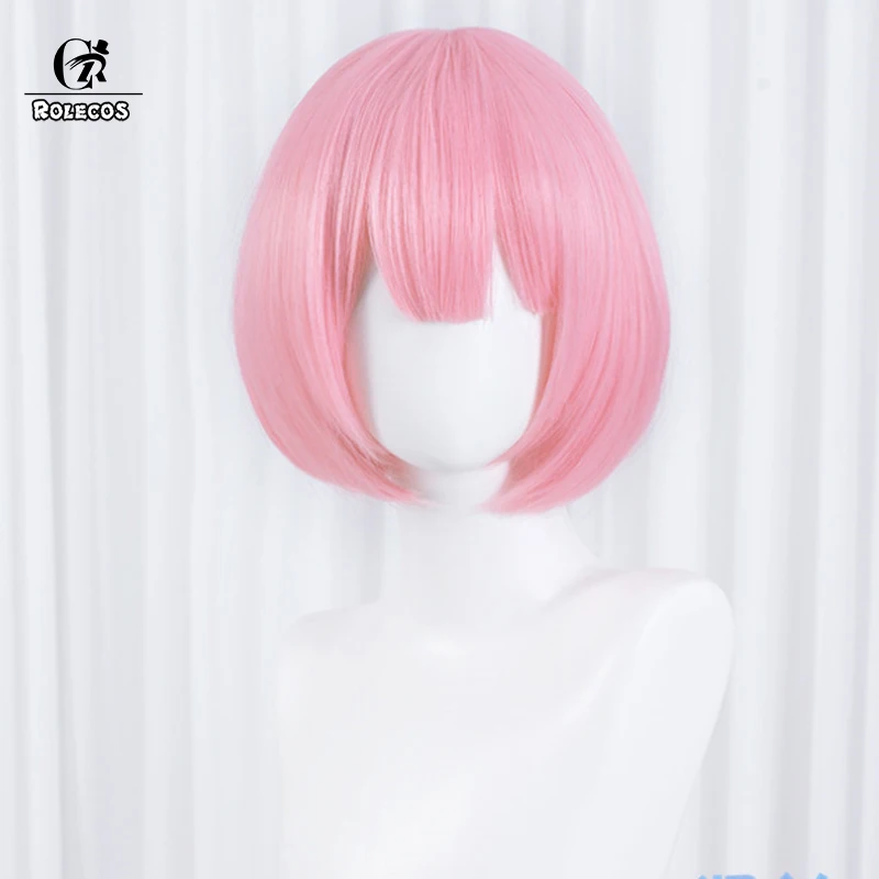 ROLECOS Градуированный цвет REM косплей парик RAM Косплей парики Re:Zero пусковая жизнь в