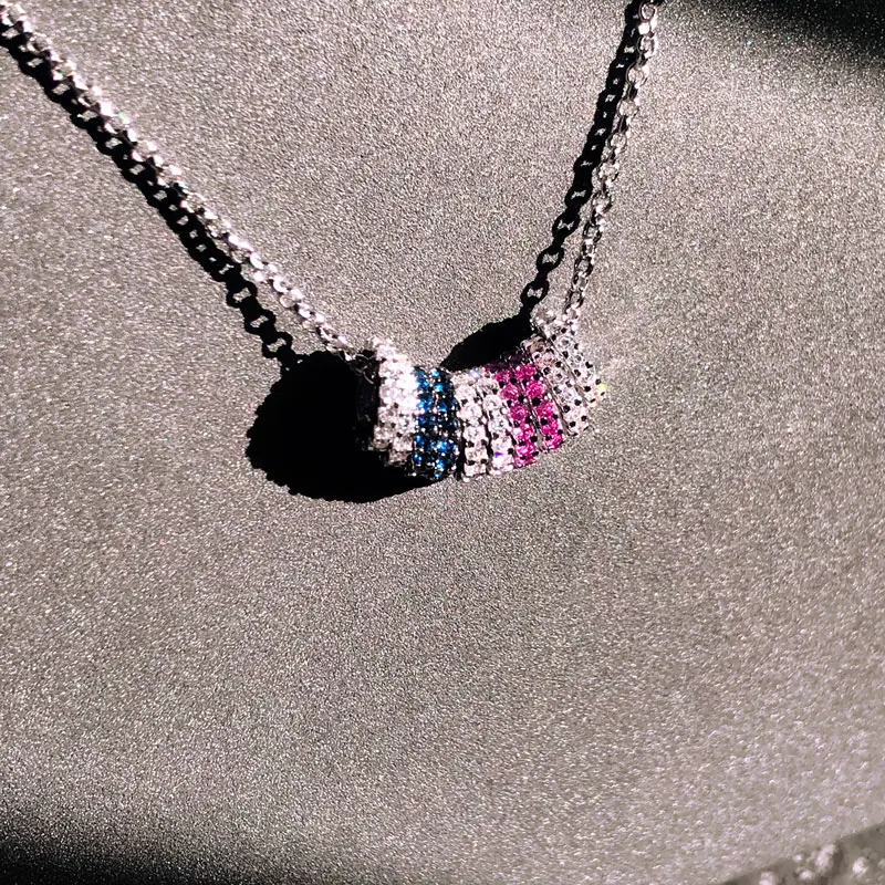

s925 Sterling Silver Adjustable Necklace Trend Luxury Brand Temperament Monaco Jewelry Birthday Party Valentine's Day Gift
