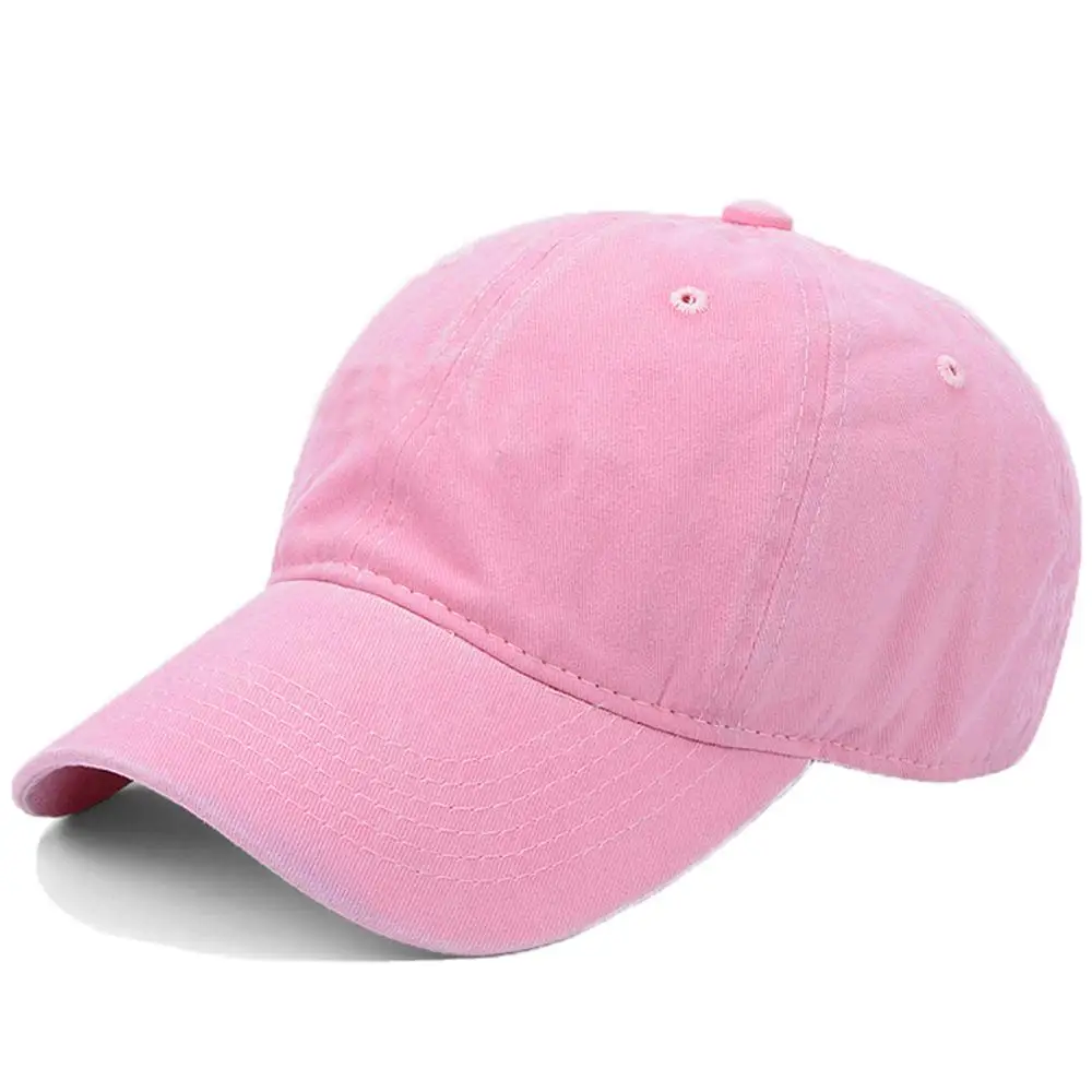 

Washed Cotton Pure Color Light Board Baseball Cap Women Multi-Color Optional Bone Caps Women Baseball Cap Snapback Casquette