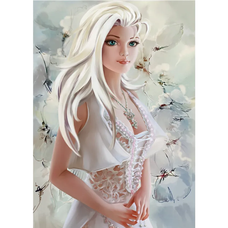 

Алмазный рисунок мультфильм принцесса девушка Мозаика Искусство 5D DIY Алмазная Вышивка Набор для вышивки крестиком украшение комнаты