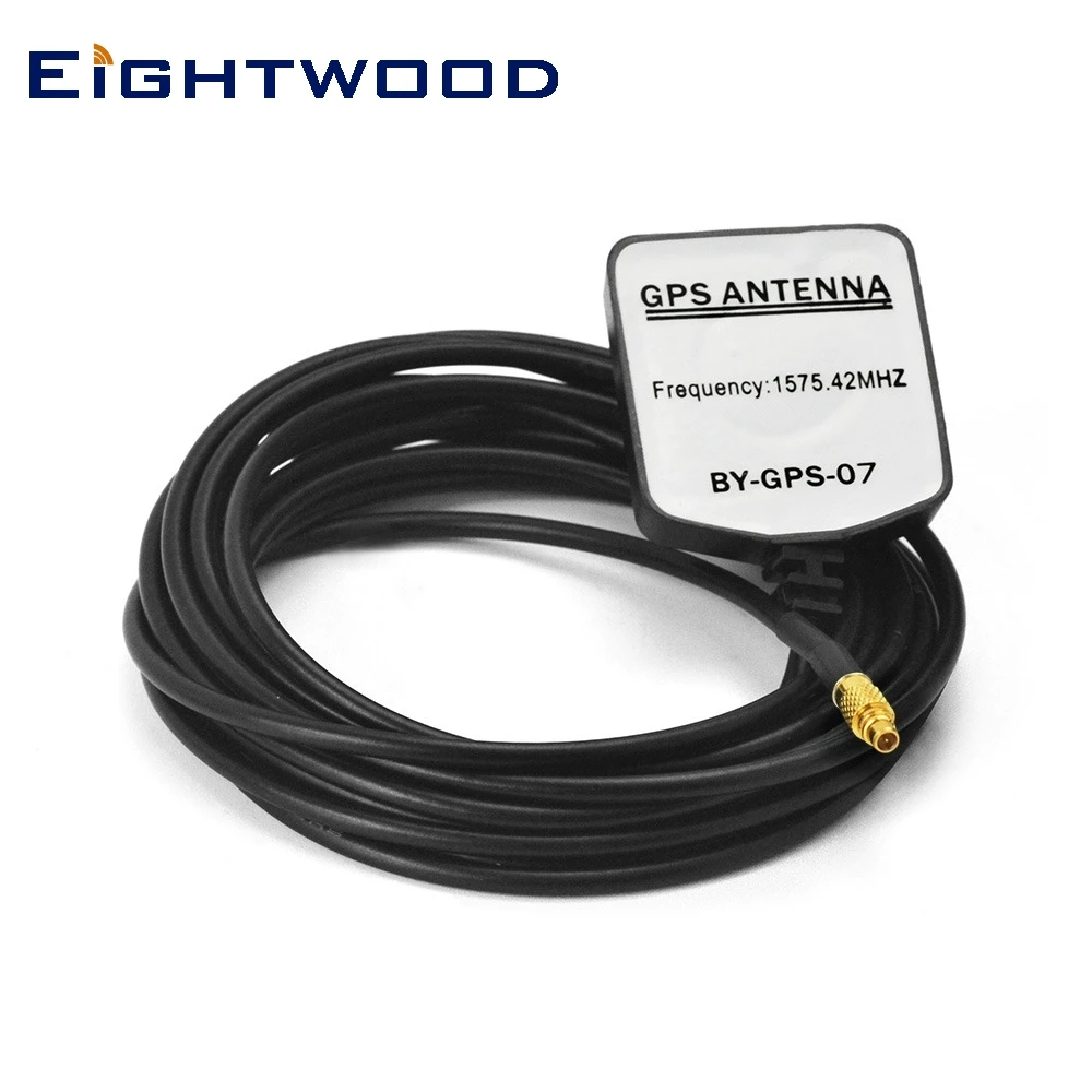 

Eightwood External GPS Antenna With MMCX Plug Male RF Connector 1575.42 ±3 MHz 3M Active Aerial GA07 Waterproof Magnetic Base