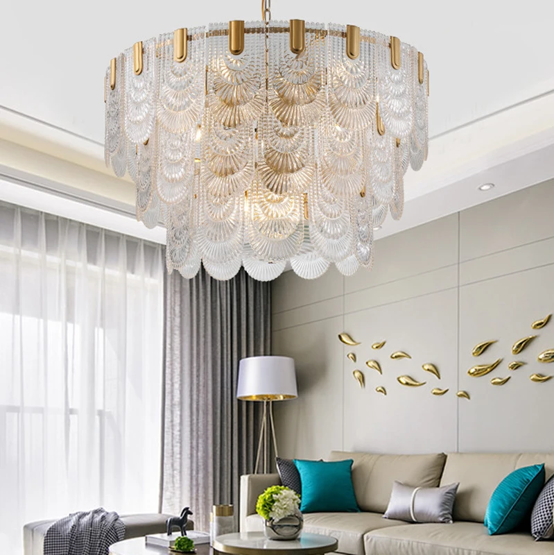 Европейская итальянская современная стеклянная хрустальная люстра круговой