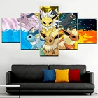 5 Панель Аниме Манга ПЭТ Эльфы рисунок HD холст Плакаты настенные картины аксессуары для картин Домашнего Декора Гостиная украшения