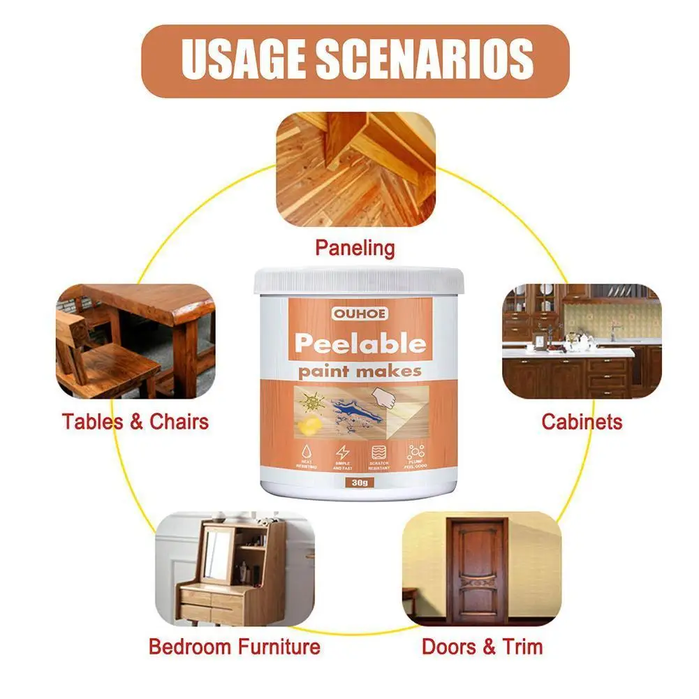 

Furniture Peelable Paint Bedroom Furniture Closet Tables Fast Plastic Heat Coating, And And Chairs Scratch Resistance Resis O7X6