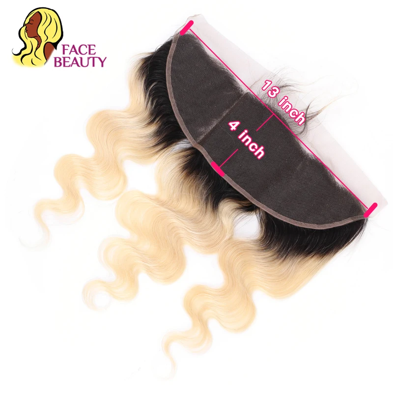 Facebeauty 13x6 фронтальная перуанская волна тела Remy блонд 613 цветов предварительно