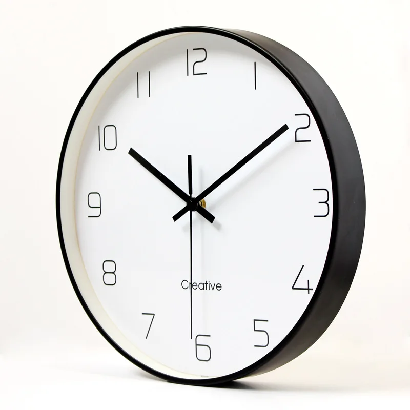 Цифровые настенные часы для гостиной немой домашний декор современный дизайн