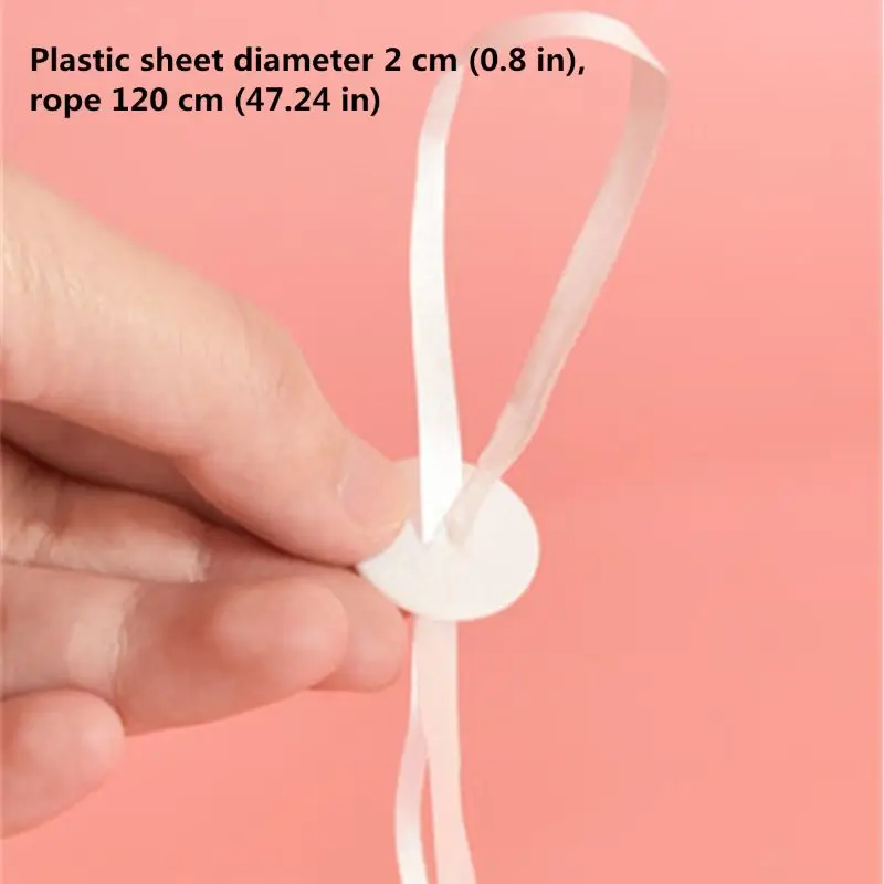 

50 Balloon Helium With Polyband White Balloon Strap With Quick Release Balloon Closure