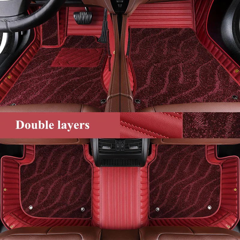 

High quality! Custom special car floor mats for Porsche Macan 2020 durable waterproof double layers carpets for Macan 2019-2014