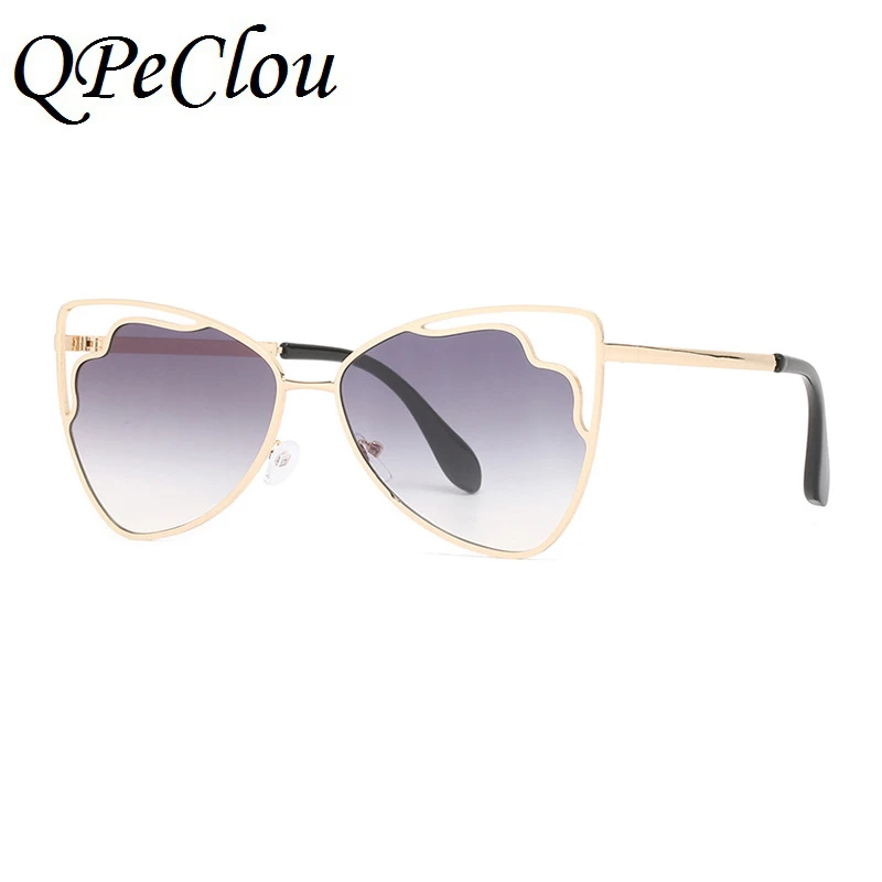 

2021 New Fashion Metal Hollow Flower Sunglasses Women Brand Vintage Cat Eye Sun Glasses Female Colorful Shades Oculos Feminino