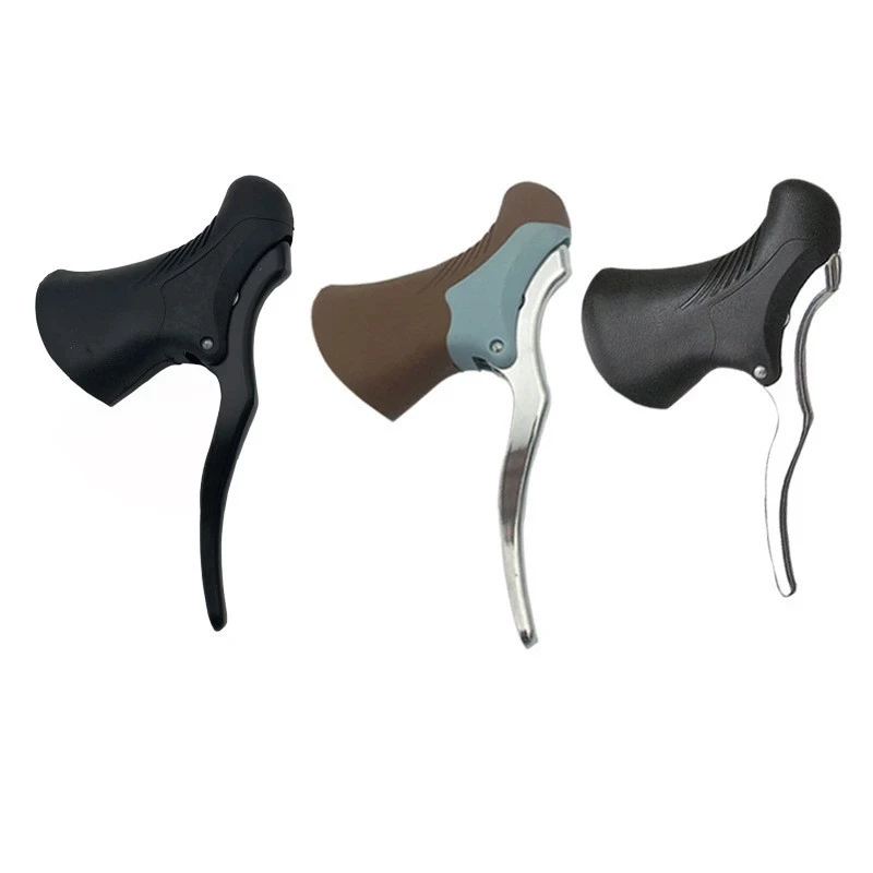 

Lightweight Aluminum Bicycle Brake Handle Bike Mountain Bike Cycling Brake Levers Front & Rear Brake Levers Drop Handlebar Set