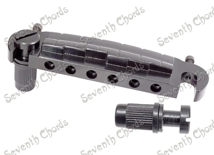 Набор Бридж для 6-струнных гитар с обмоткой большой тип хромированный черный на