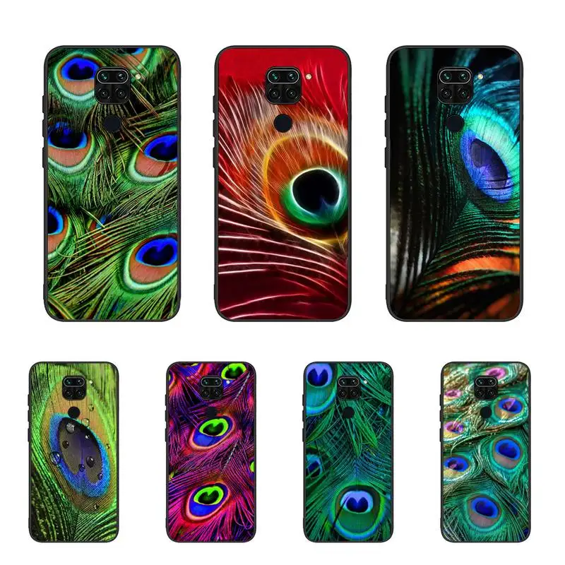 

Turquoise Stone Flora Peacock Feather Phone Case For Samsung A02 A20 A30 A31 A32 A40 A50 A51 A52 A70 A71 A72 A80 A91 cover