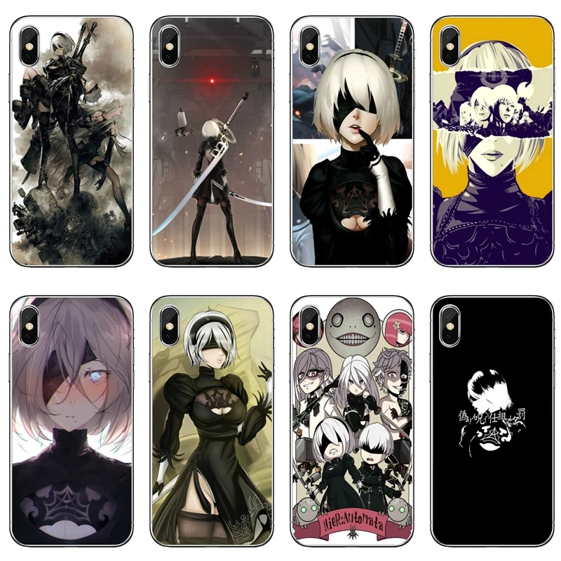 Прозрачный чехол для телефона anime Nier Automata 2b Xiaomi Redmi Note 7 6 6A 5A 4 4A 3 pro S2 5 plus 4x Pocophone F1 |