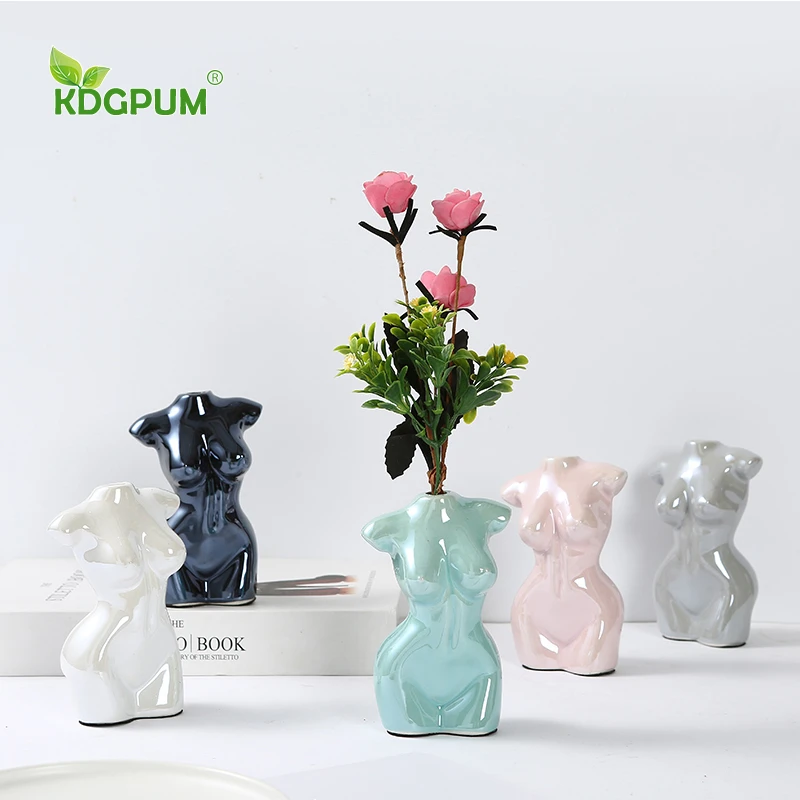 Современная керамическая ваза ручной работы боди-арт композиция из сухих цветов