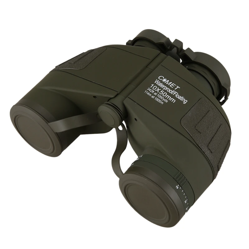 COMET 10X50 Binoculars for Adults with Hd Powerful BAK4 Prism Lens Birdwatching Hunting Boating-Army Green | Инструменты