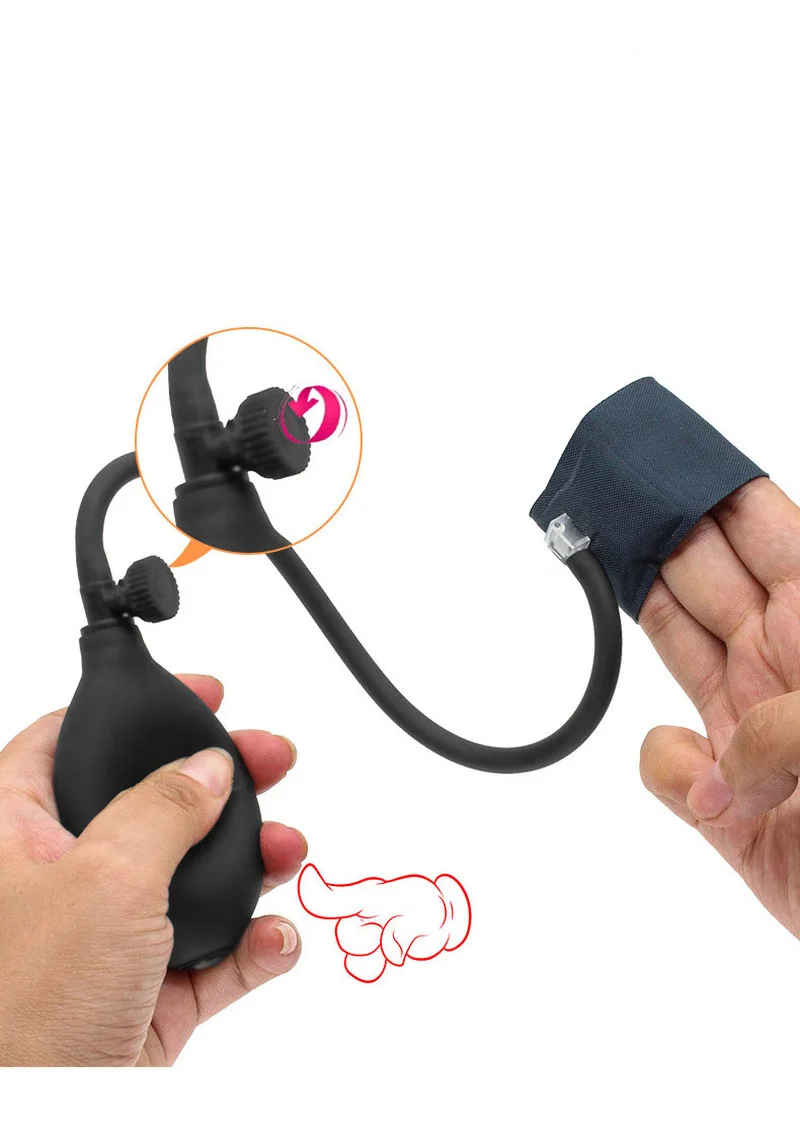 Надувные Кольца для пениса регулируемого размера секс игрушки мужчин надувной