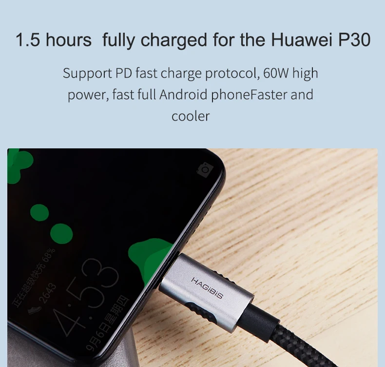 Hagibis USB 3,1 type C к USB C кабель 60 Вт 3A GEN2 папа-папа PD кабель передачи данных для быстрой зарядки 4K для Macbook samsung S10 huawei