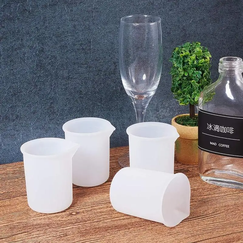 Силиконовые мерные чашки силиконовые антипригарные для смешивания DIY клеевые