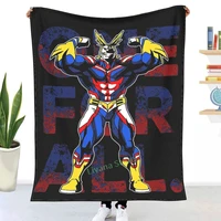 one for all all might my hero academia throw blanket 3d printed sofa bedroom decorative blanket children adult christmas gift