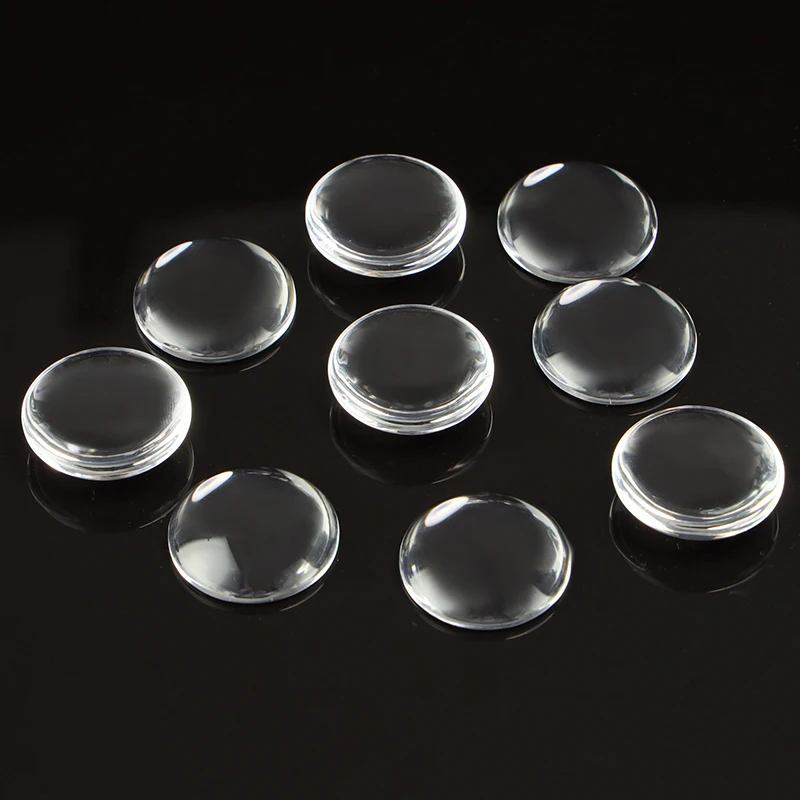 1pack Transparent Clear Crystal Cabochon Cameo Round Flat Back Glass 6-30mm DIY Jewelry Making Accessories | Украшения и