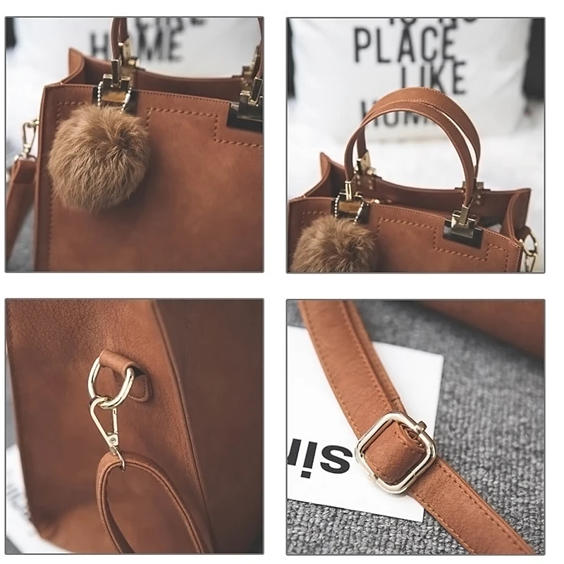

Female Shoulder bags for women 2021 New fashion crossbody bag luxury handbags women bags designer travel Hairball bag