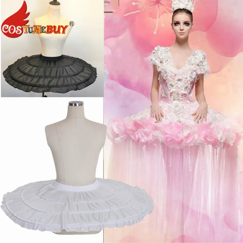 

Costumebuy 3 Hoops Petticoats diameter 90 cm Wedding Accessories Cosplay Ballet Tutu Dance Crinoline Underskirt For Ball Gown