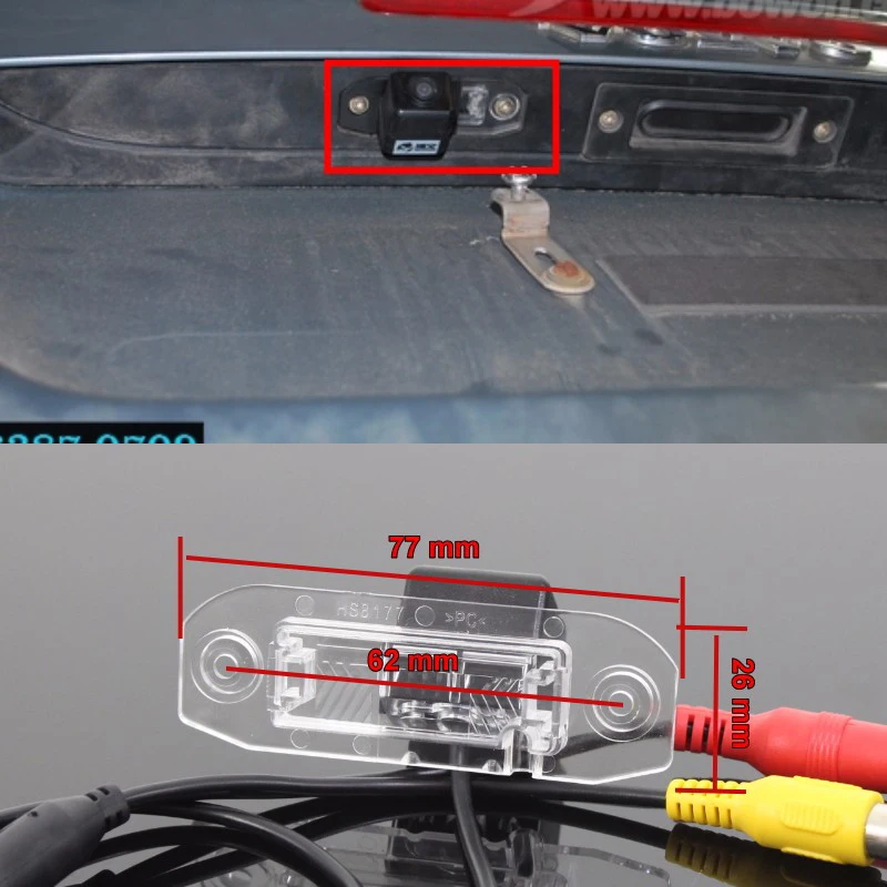 YAZH Автомобильная камера заднего вида для Volvo C70 I / II/V70 II/ XC70 HD CCD ночного видения