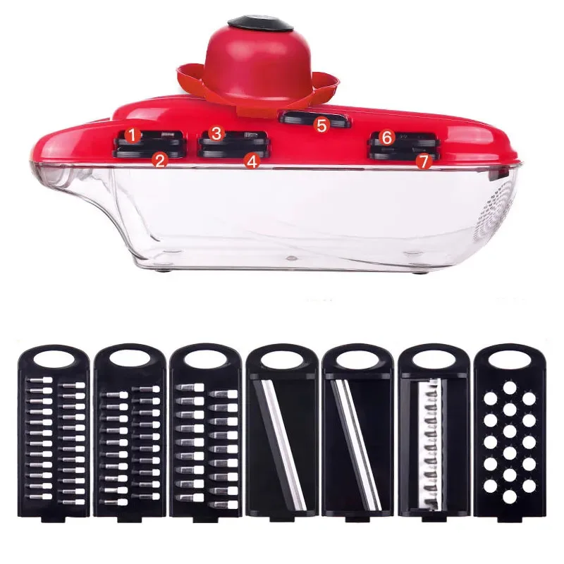 

Potato Shredder Kitchen Supplies Multi-function Vegetable Cutter Potato Slices Shred Household Gadgets Vegetable Slicer Lemon