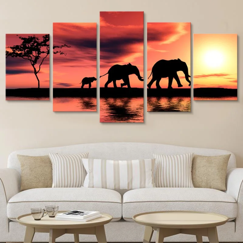 

Wall Posters Bed Room Canvas Wall Art Cuadros Para El Hogar Tropical Wall Art Black and White Abstract Wall Art No Frame Arts