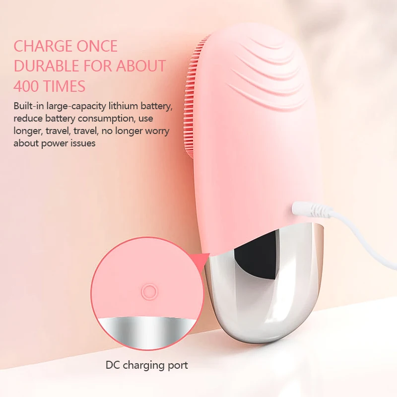 

Mini Electric Massage Brush Face Cleaning Washing Machine Deep Pore Cleaning Waterproof Silicone Cleansing Tools