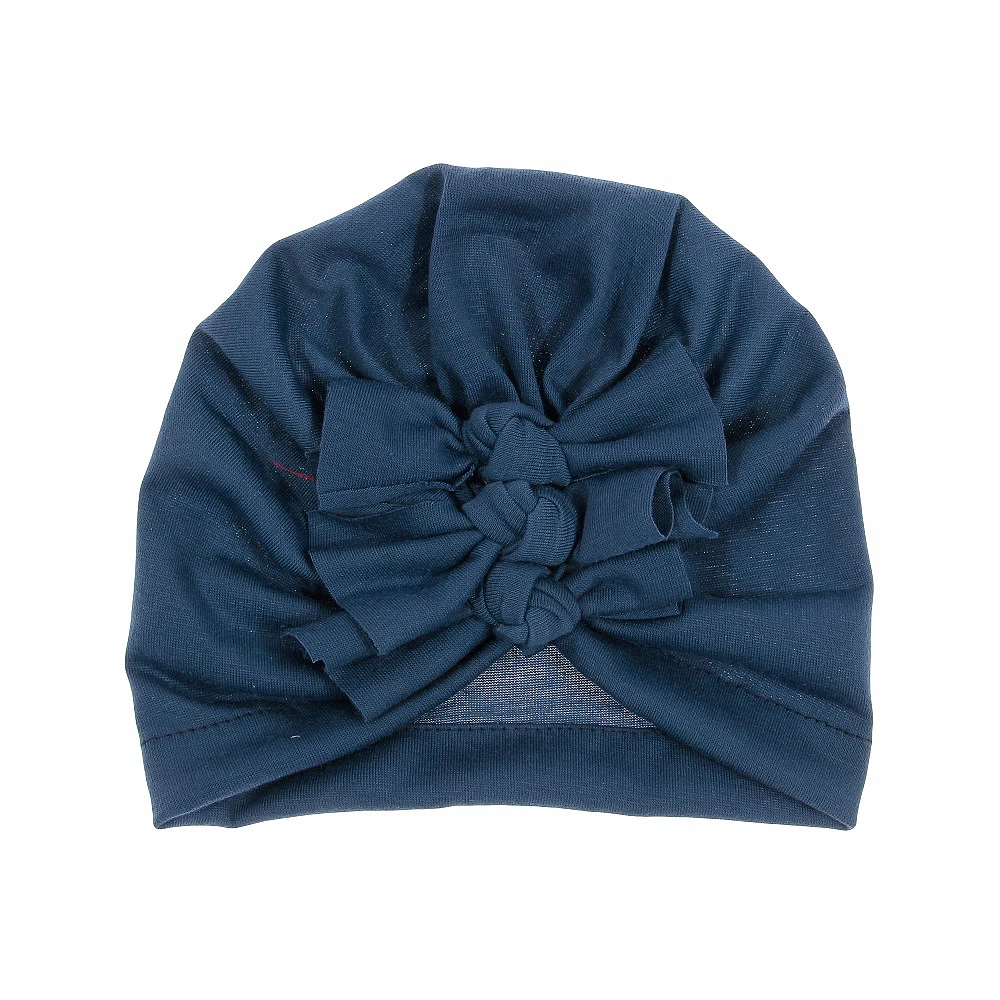 Nishine 1 шт. Хлопок Смесь волос бант Дети тюрбан шляпа большие уши узел шапка для новорожденного шапки головные уборы подарок на день рождения реквизит для фотосессии - Цвет: 58
