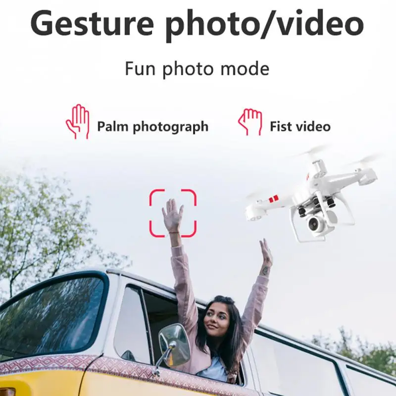 Новинка 2020 Дрон с камерой 4k HD Wi Fi передача fpv воздушным давлением и фиксированной