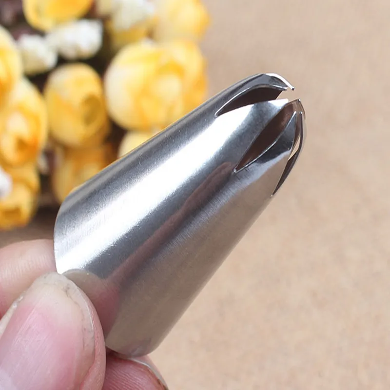 # 2D цветок розы кондитерский мешок для крема сопла из нержавеющей стали кекс