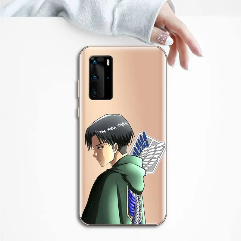 

attack on titan Phone Case Transparent for Huawei P20 P30 P40 lite pro P smart 2019 honor 8x 10i