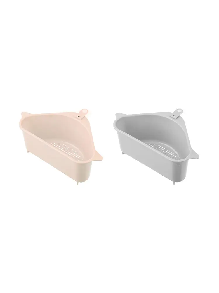 

Triangle Storage Holder Multifunctional Drain Shelf Storage Sucker Kitchen Rack Triangle Basket 2020 New