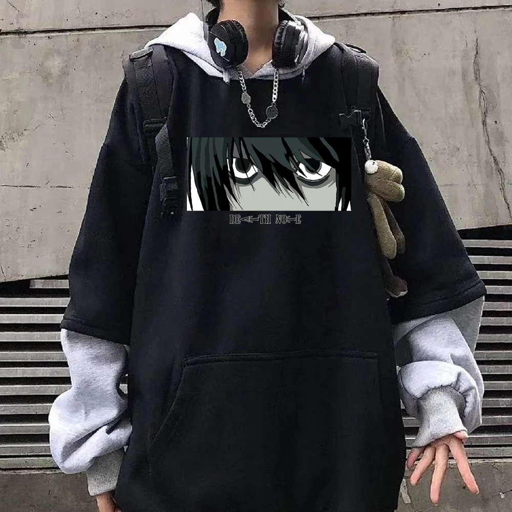 Hot Anime Funny Death Note Hoodie Sweatshirt Loog Sleeve Pullover Sweatshirt Fashion Tops
