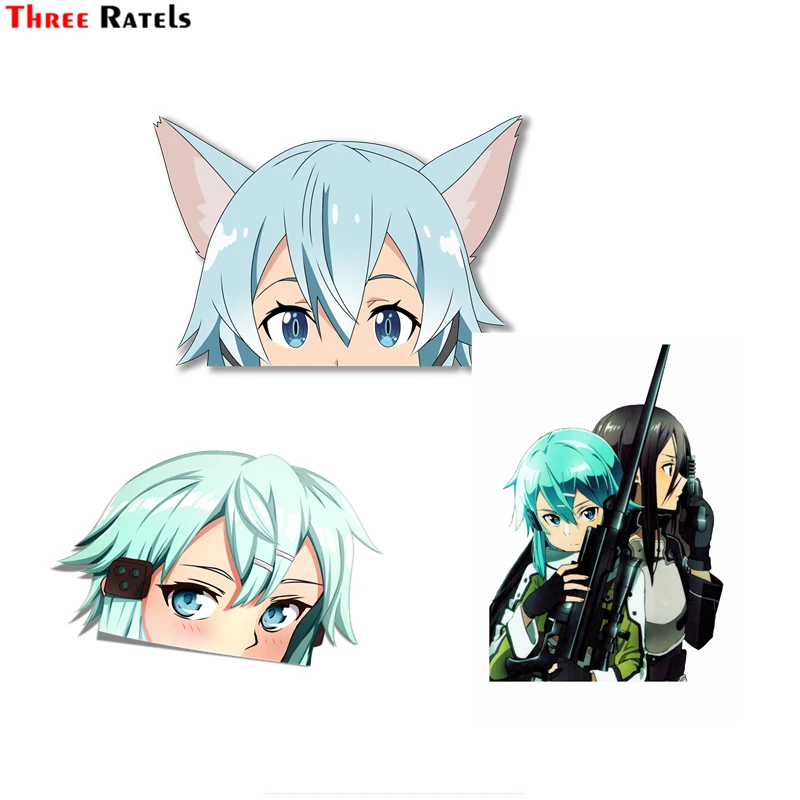 

Наклейки на лобовое стекло Three Ratels FC111 SINON ALO Peeker