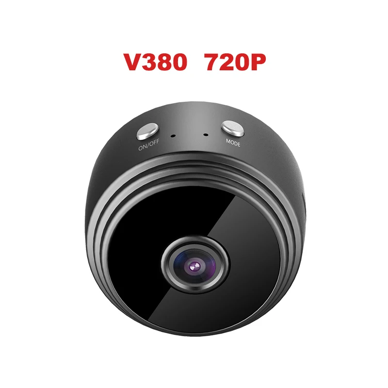 V380 720P A9, hd 1080 p, wifi, ip мини камера, маленькая, беспроводная, домашняя, для детей, ночное видение, безопасность, микро обнаружение движения, Hisilicon Hi3518EV200 cam - Цвет: V380 720P