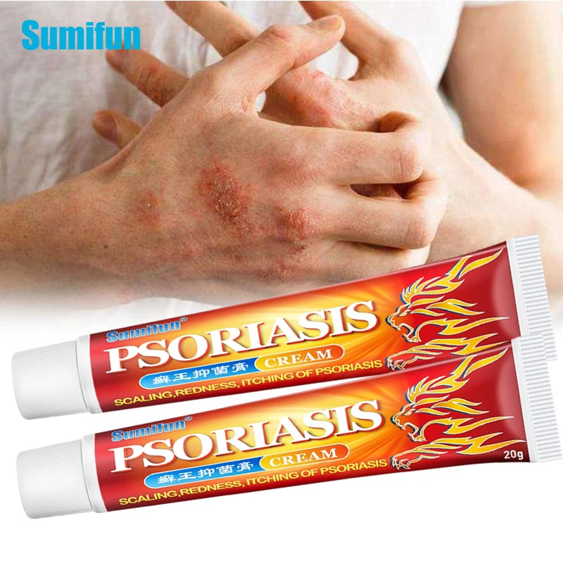 

Sumifun 2Pcs Skin Psoriasis Cream Treatment Dermatitis Eczematoid Eczema Ointment Anti Itch Antibacterial Skin Care Beauty
