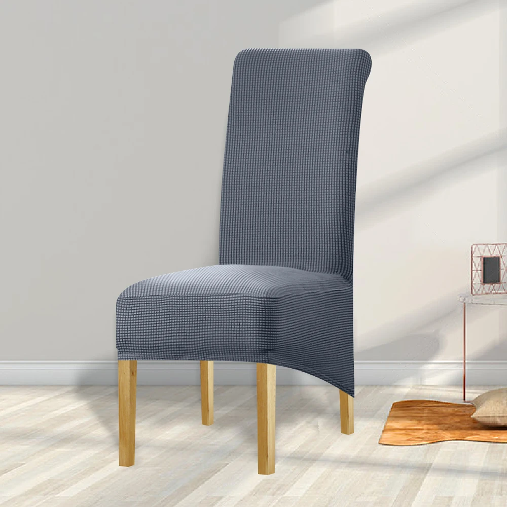 Leorate 10 видов цветов флисовая ткань эластичный Чехол для стула длинный задник