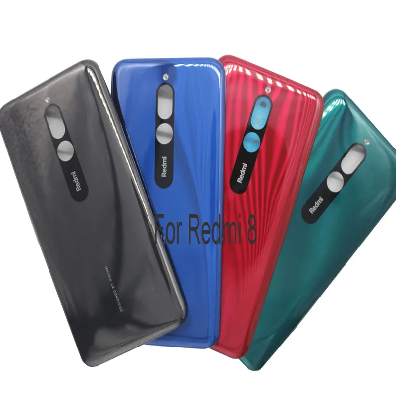 Крышка батарейного отсека для Xiaomi Redmi 8 задний корпус стеклянная задняя панель 6 22