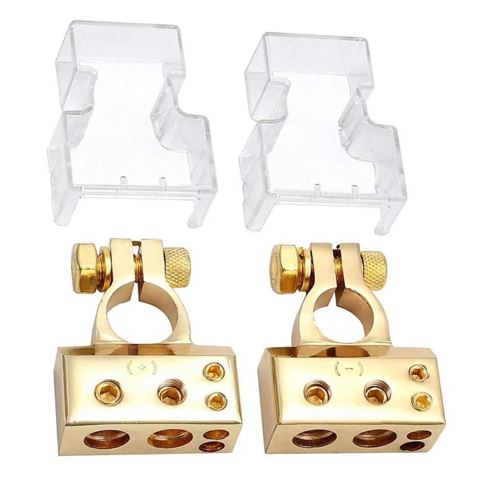 2 шт. автомобильный положительный зажим клеммы отрицательного аккумулятора с 4