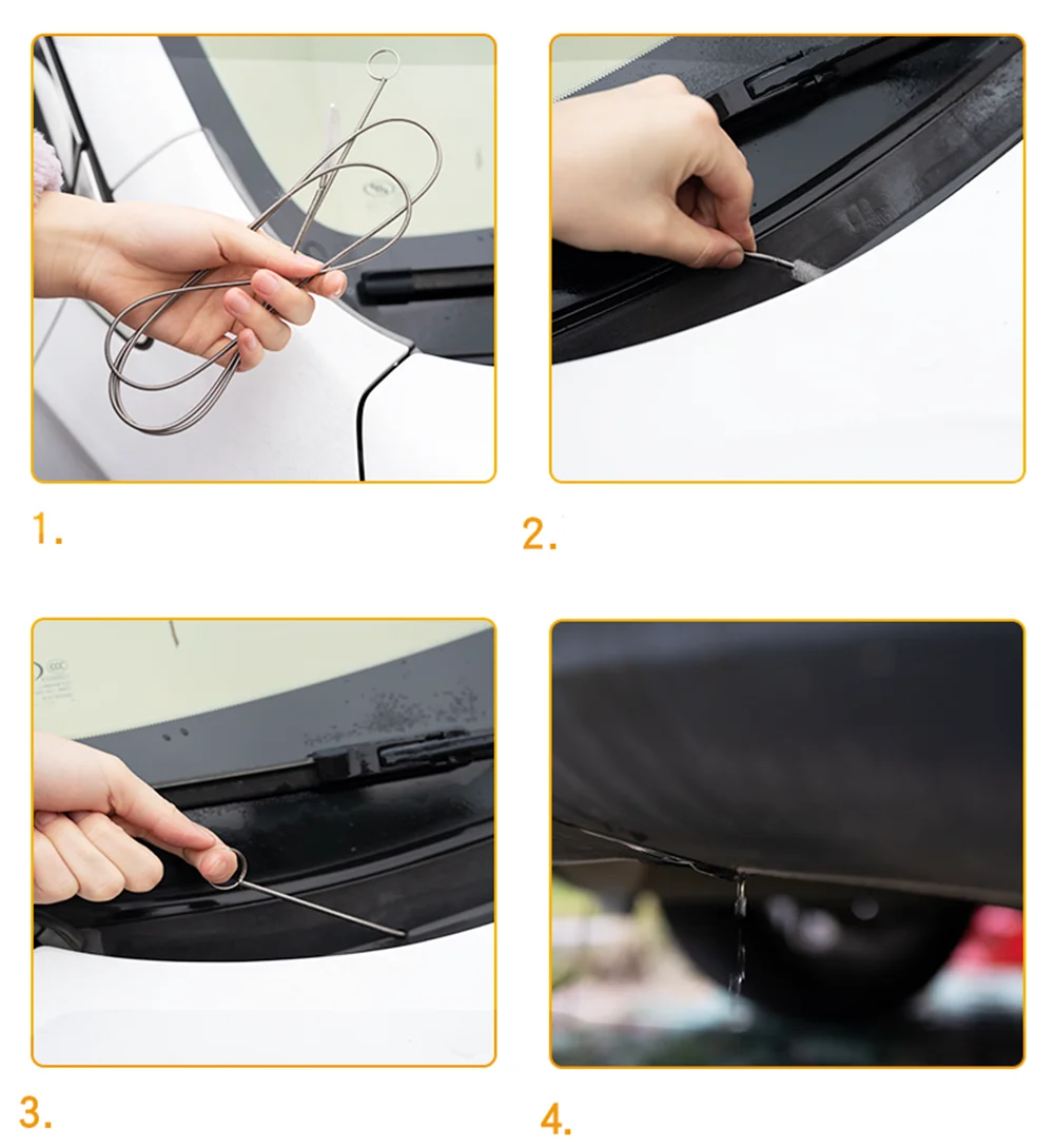 Щетка для очистки дренажных отходов автомобиля спиральная щетка Лада газ Chery Geely