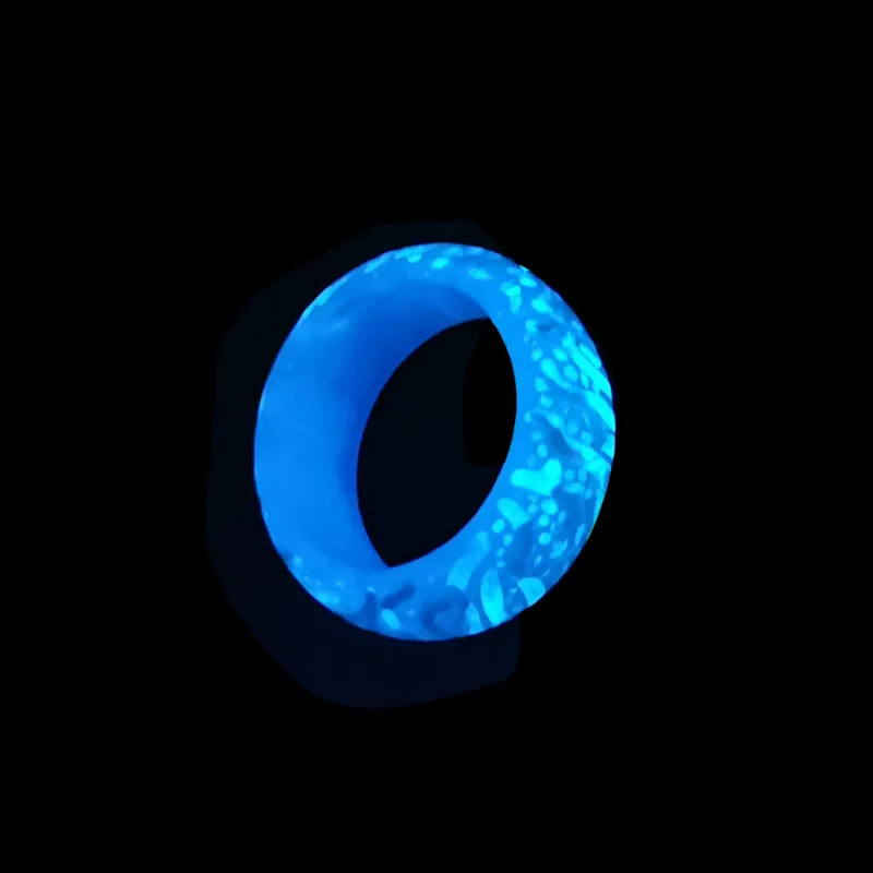 Оригинальное крутое светящееся кольцо универсальное модное с трещинами для
