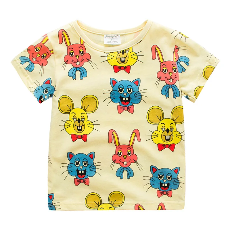 T7272 Jumpingbaby/ г. Футболка для мальчиков; Детские футболки; летние топы; футболки для девочек; koszulka Tracktor koszulki meskie roupa menina Enfant - Цвет: T7272