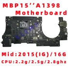 Оригинальная материнская плата A1398 для MacBook Pro Retina, 15 дюймов, логическая плата ЦП i78 ГБ16 ГБ, 2015 лет