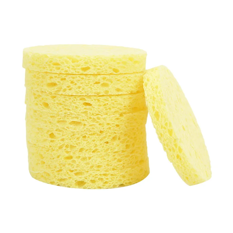 

10Pcs Sponge Pad Cleaning Compression Soft Facial Washing Puff Cleanser Comfortable Sponge Puff SPA Exfoliating Face Care Tool